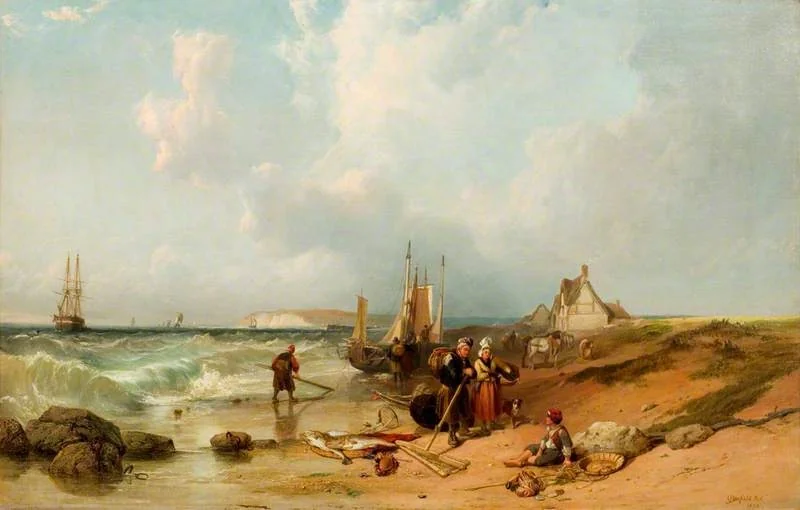 Sands near Boulogne, by Clarkson Frederick Stanfield, oil, 1838