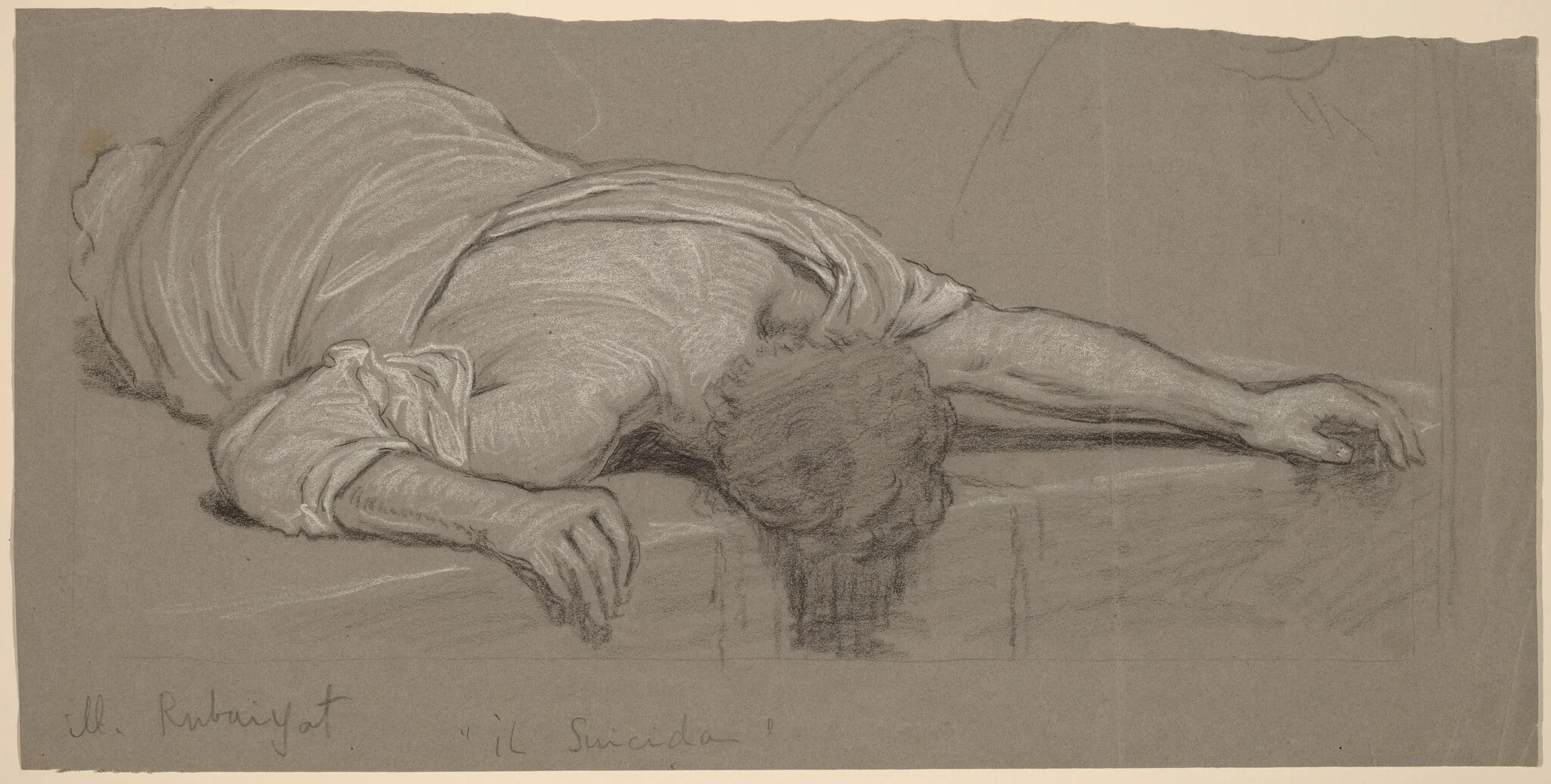 From the Rubáiyát, by Elihu Vedder, graphite, 1887