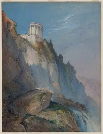 The Temple of Vesta and the Falls at Tivoli