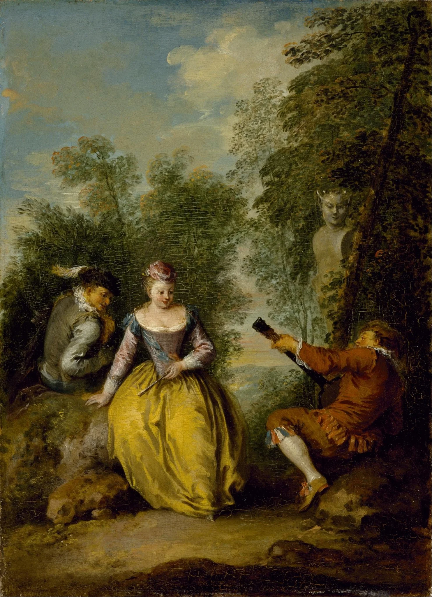 A Pastoral Concert, by Jean-Baptiste Pater, oil, 1725