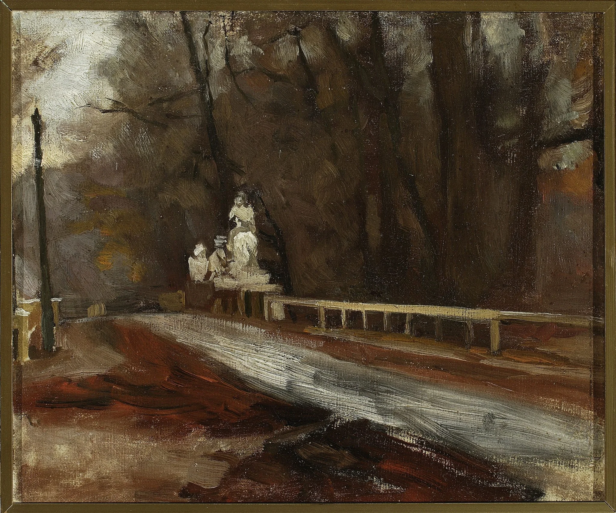 Bridge with the statue of Sobieski at Agrykola
