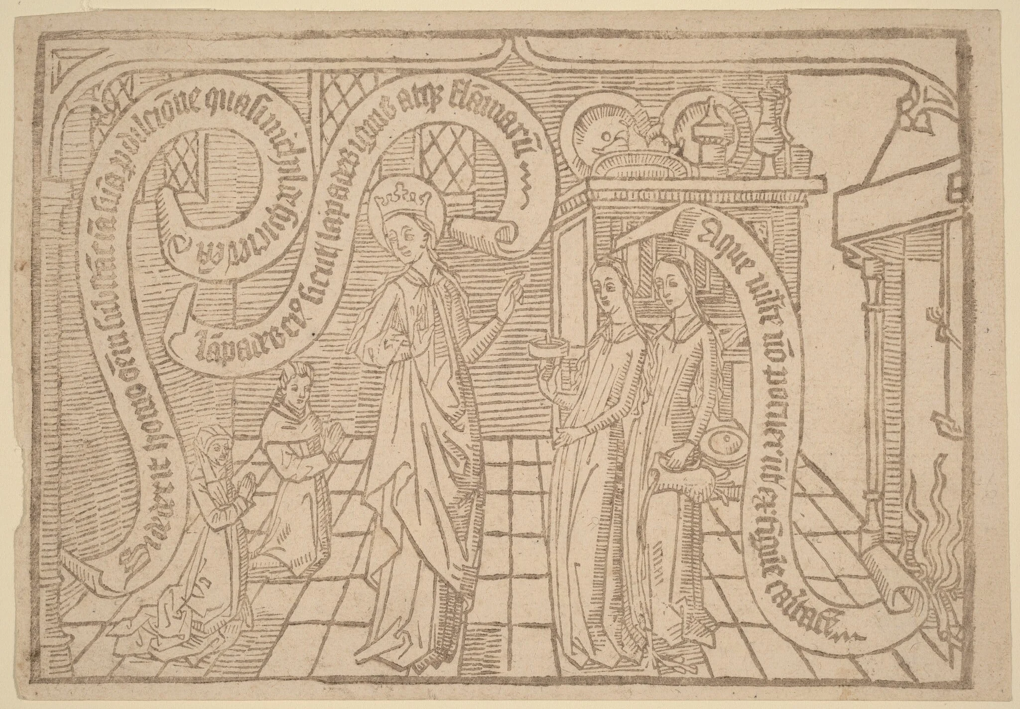 Page from "Canticum Canticorum": 2nd Edition, by Netherlandish 15th Century, ink, 1465