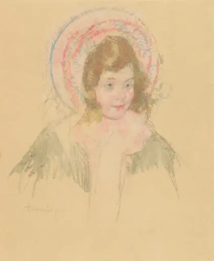 Sara Wearing a Bonnet and Coat