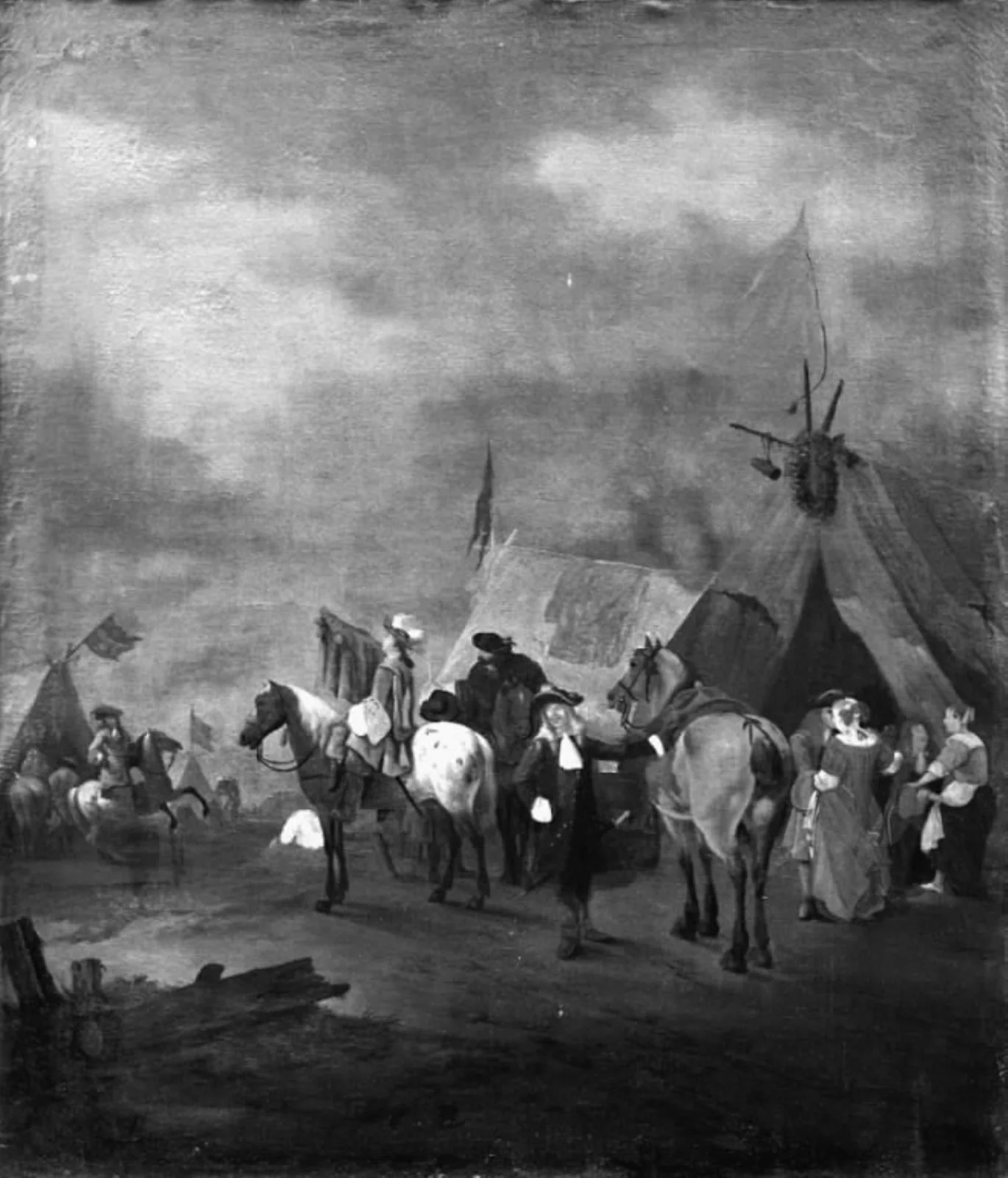 Camp Scene, by Unknown, 1663