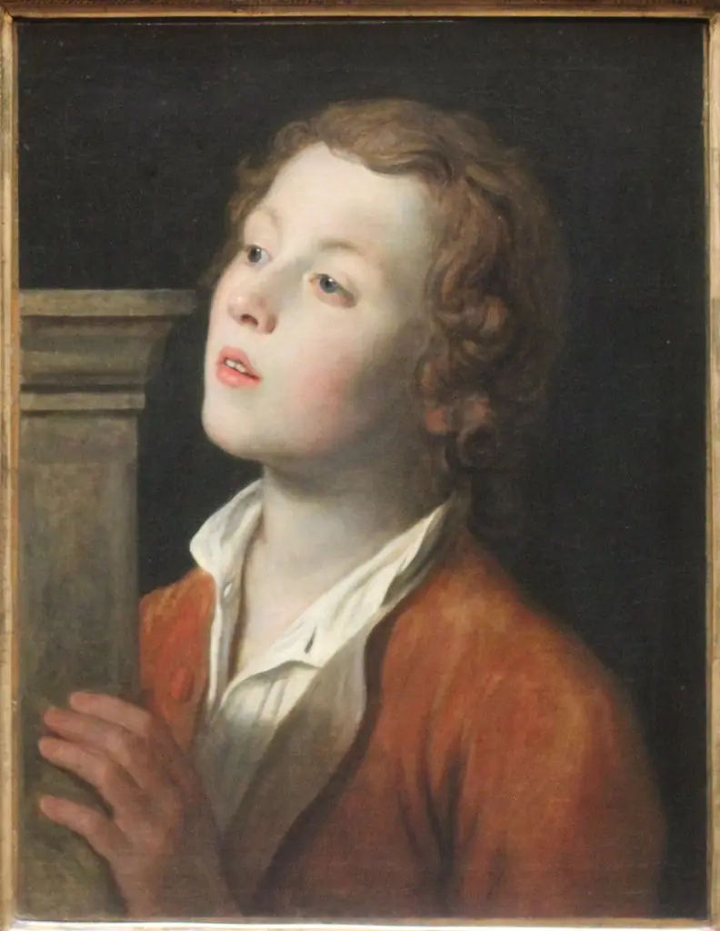 Boy on a pedestal