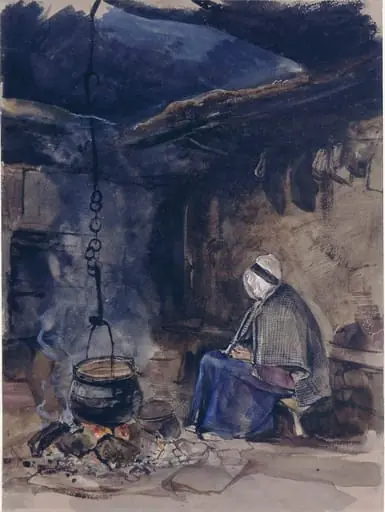 A Cottage Interior: Watching the Pot Boil