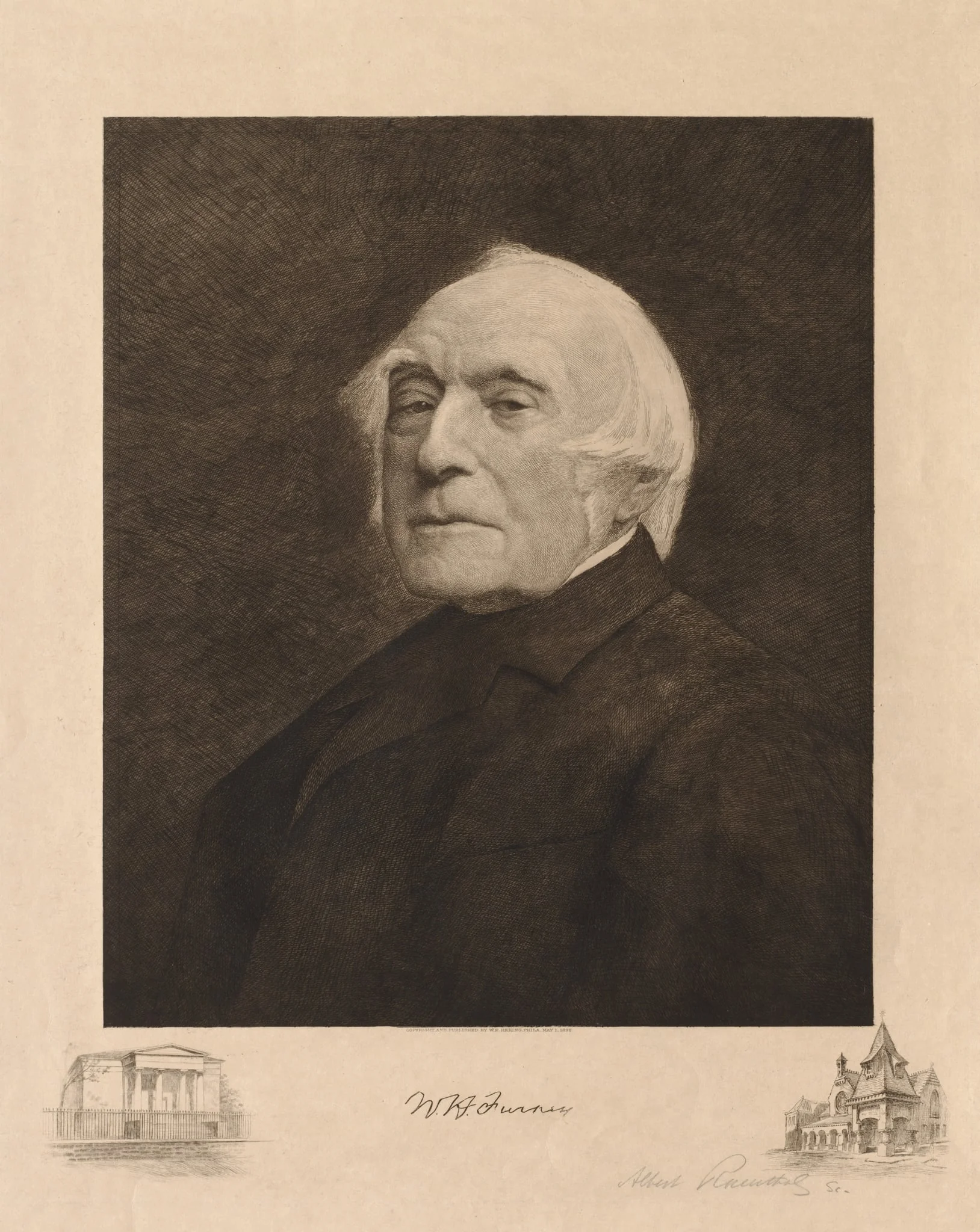 W. H. Furness, by Albert Rosenthal, 1896