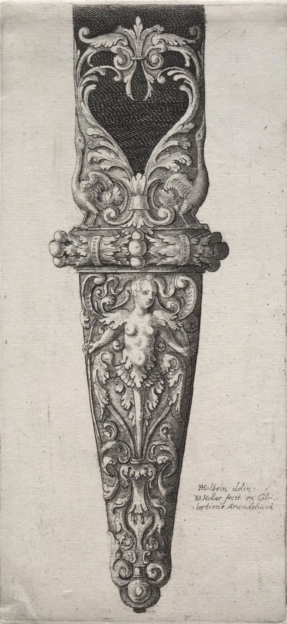 Design for Dagger Sheath, by Wenceslaus Hollar, 1604