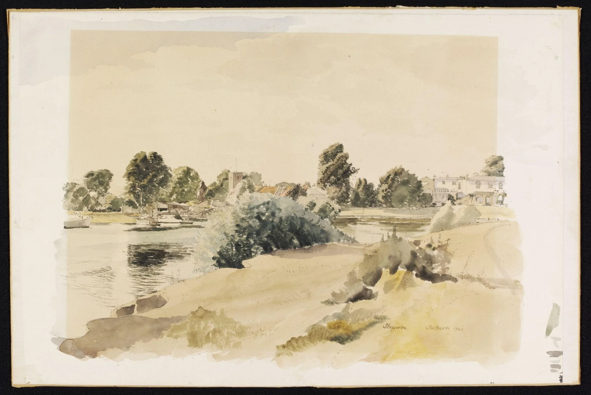Shepperton, by Freeth, watercolor, 1940