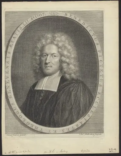 Portrait of Benedictus Pictetus, theologian from Geneva