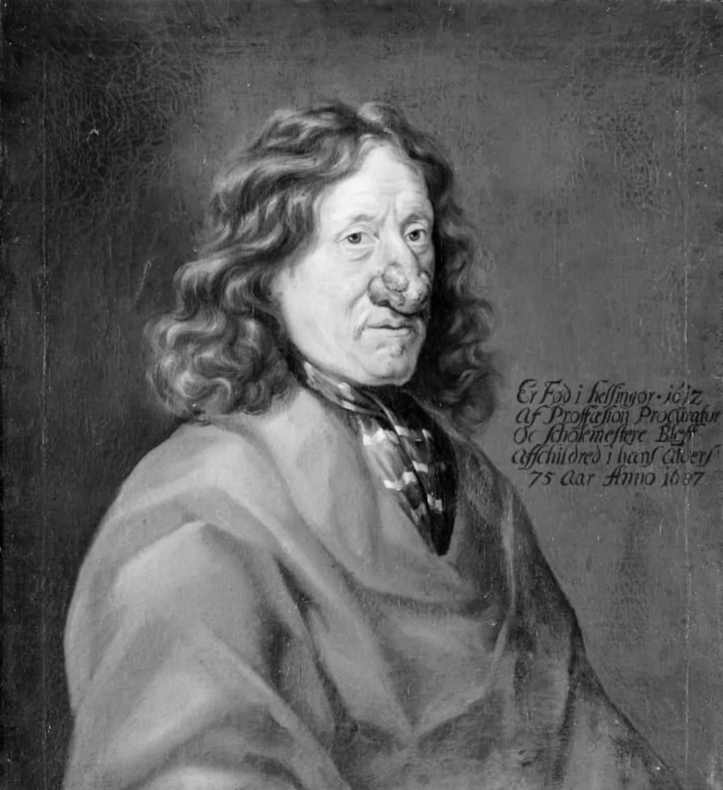 Prokurator og skolemester i Helsingør, Lars Berthelsen, by Unknown, 1687