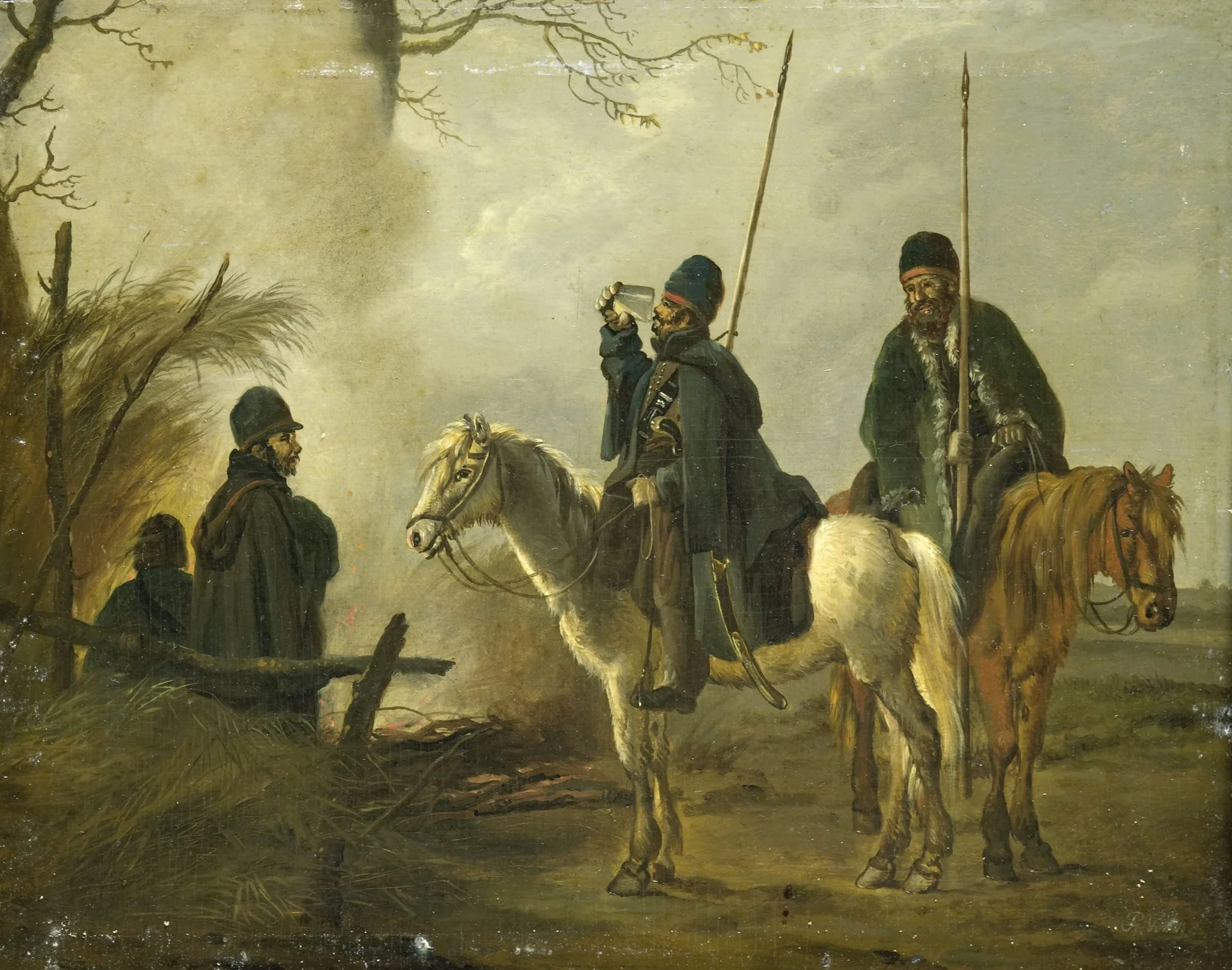 Cossack Outpost in 1813, by Pieter Gerardus van Os, unspecified, 1814