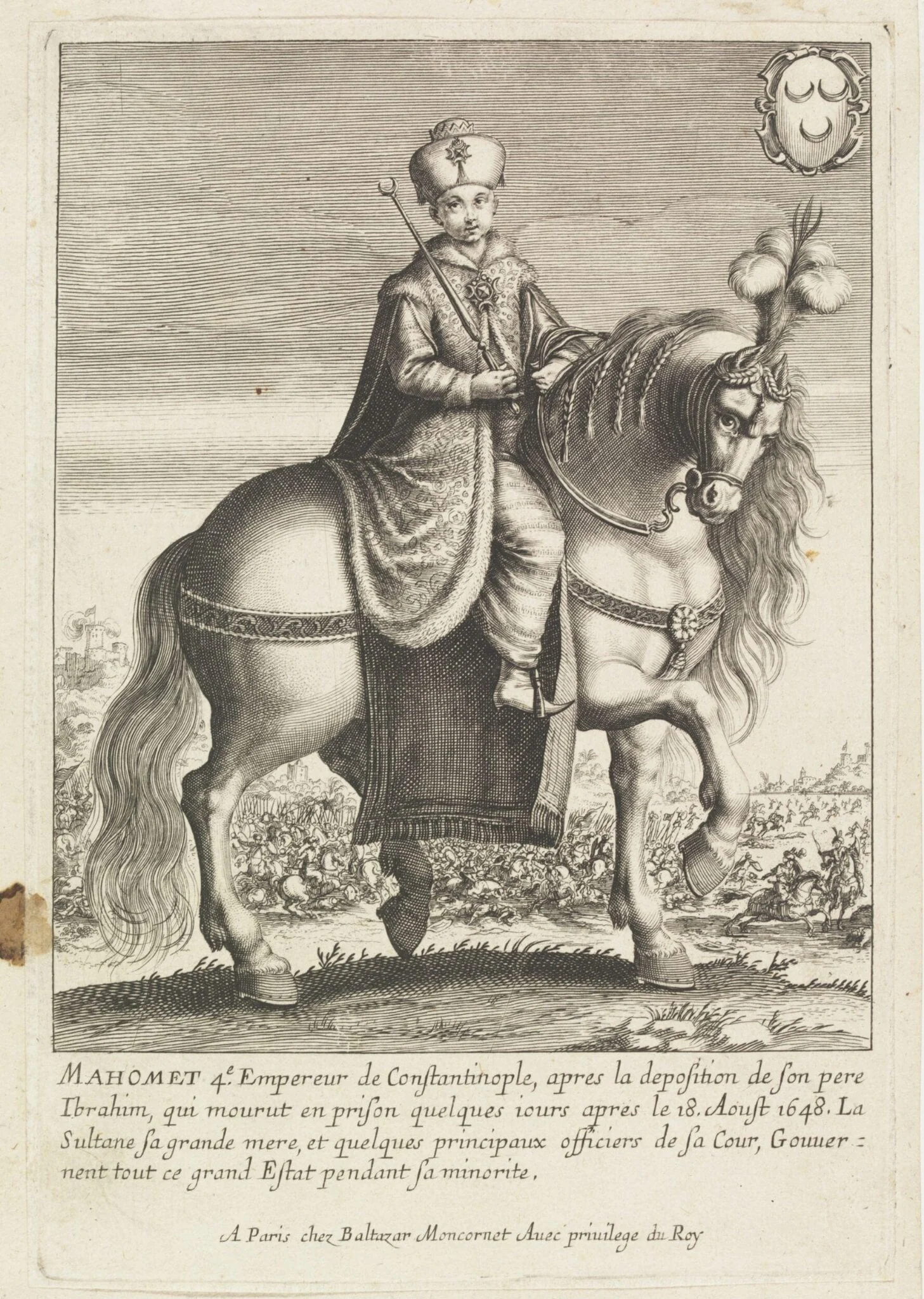 Turkish sultans, sultanas and other historical figures, by Balthasar Moncornet, 1650