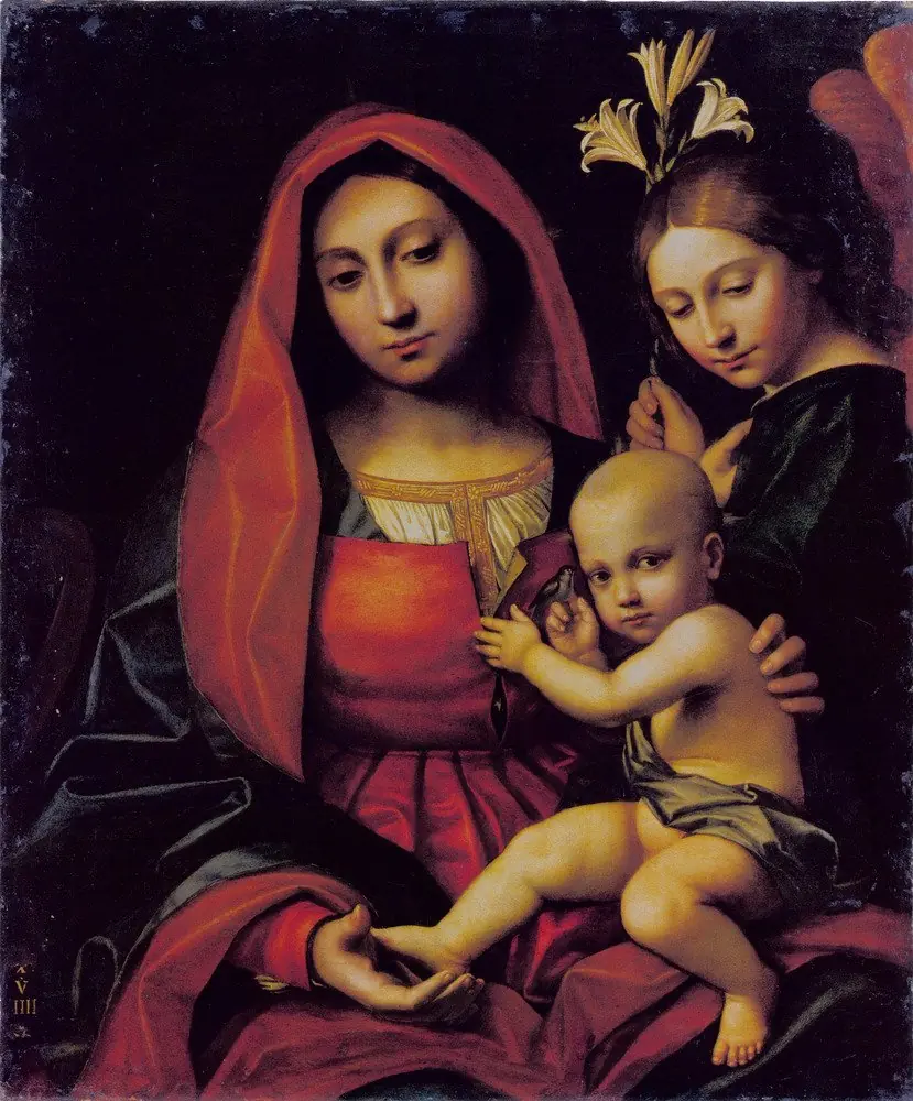 Madonna and Child with an Angel