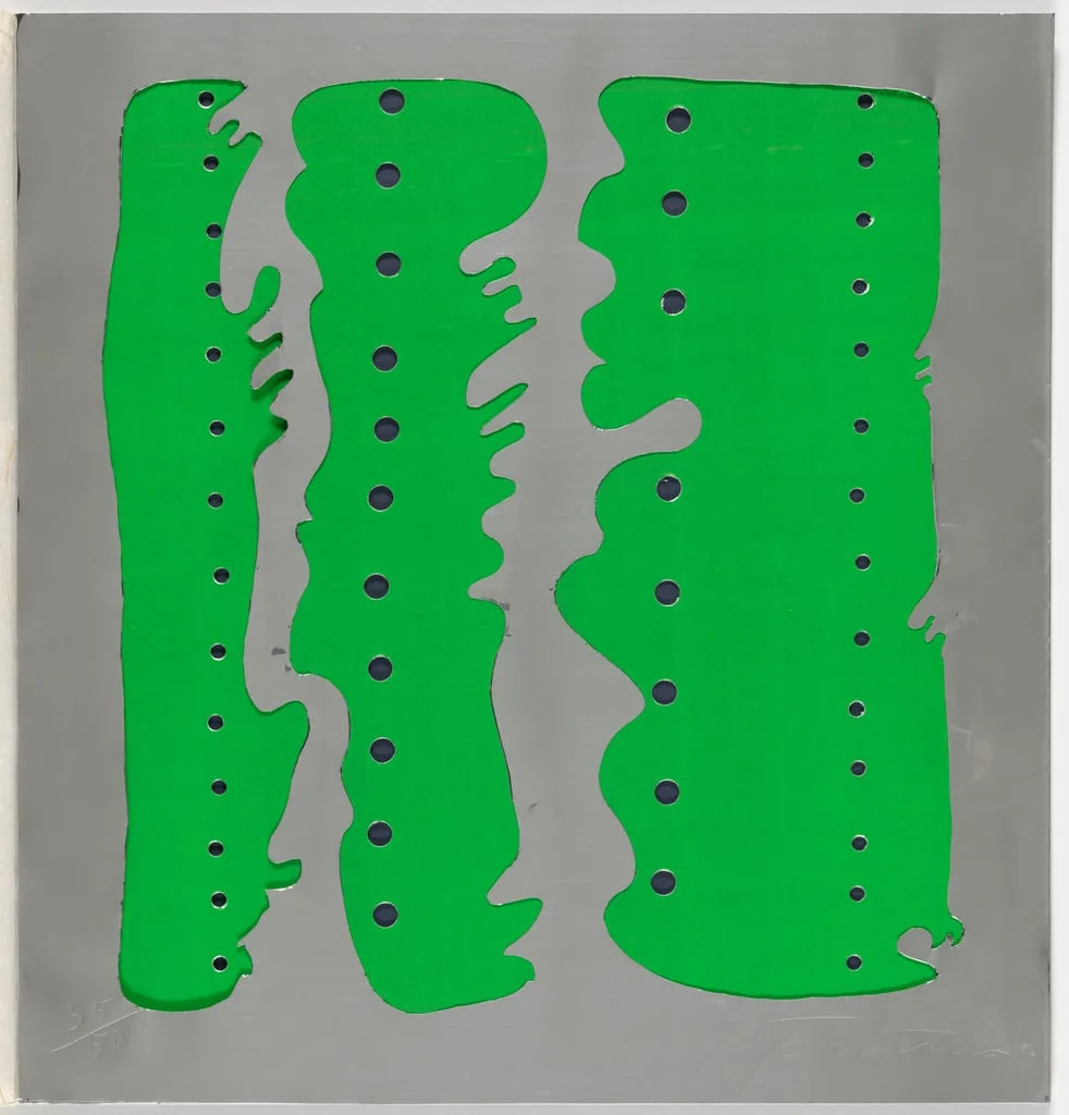 Untitled, by Lucio Fontana, oil, 1966