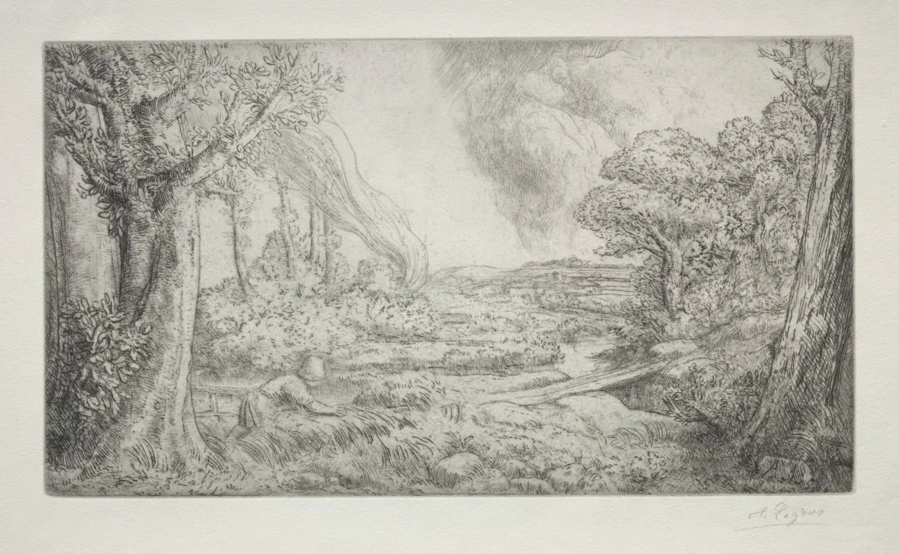 Landscape (Paysage), by Alphonse Legros, 1884