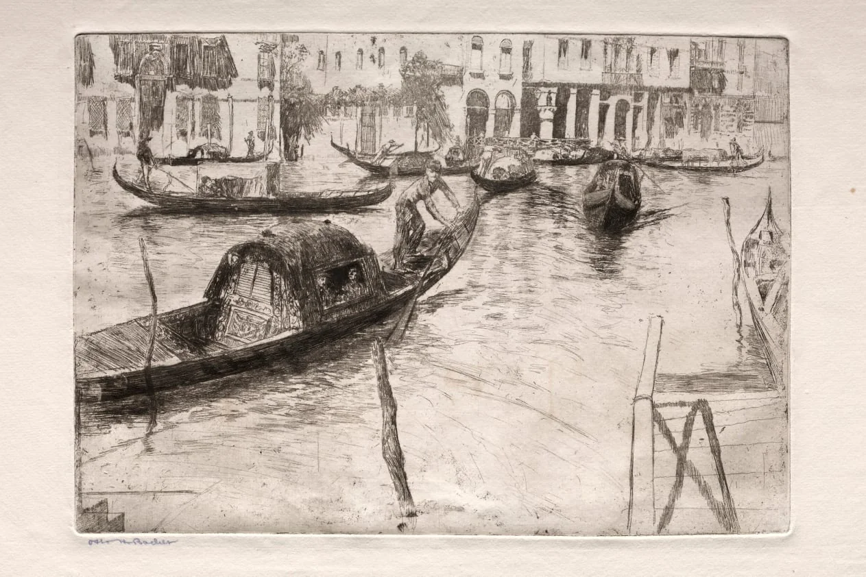 Etchings of Venice: Traghetto San Felice
