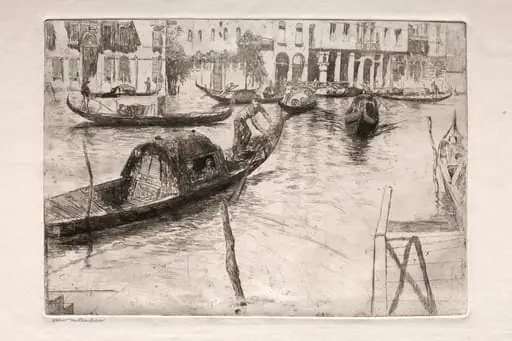 Etchings of Venice: Traghetto San Felice