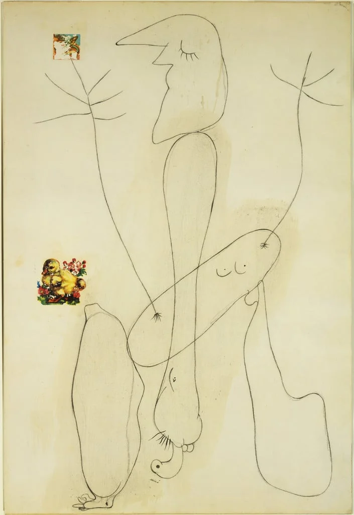 Untitled, by Joan Miró, crayon, 1936