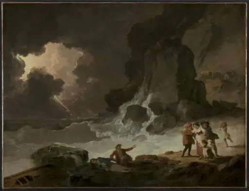 A Storm Behind the Isle of Wight