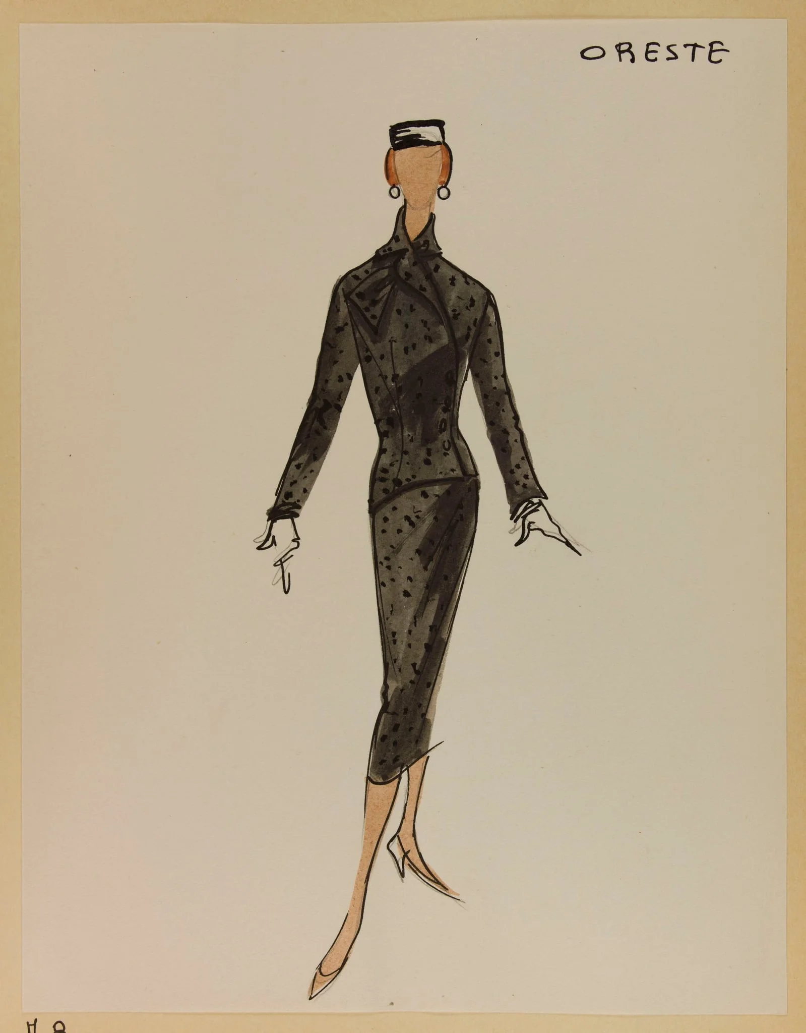 Oreste, by Carven, 1955