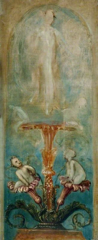 Arabesque Decoration with a Female Figure (sketch)