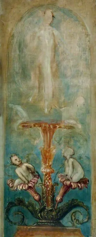 Arabesque Decoration with a Female Figure (sketch)