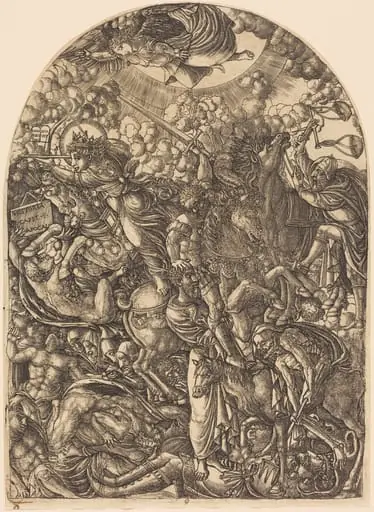 Saint John Sees the Four Horsemen
