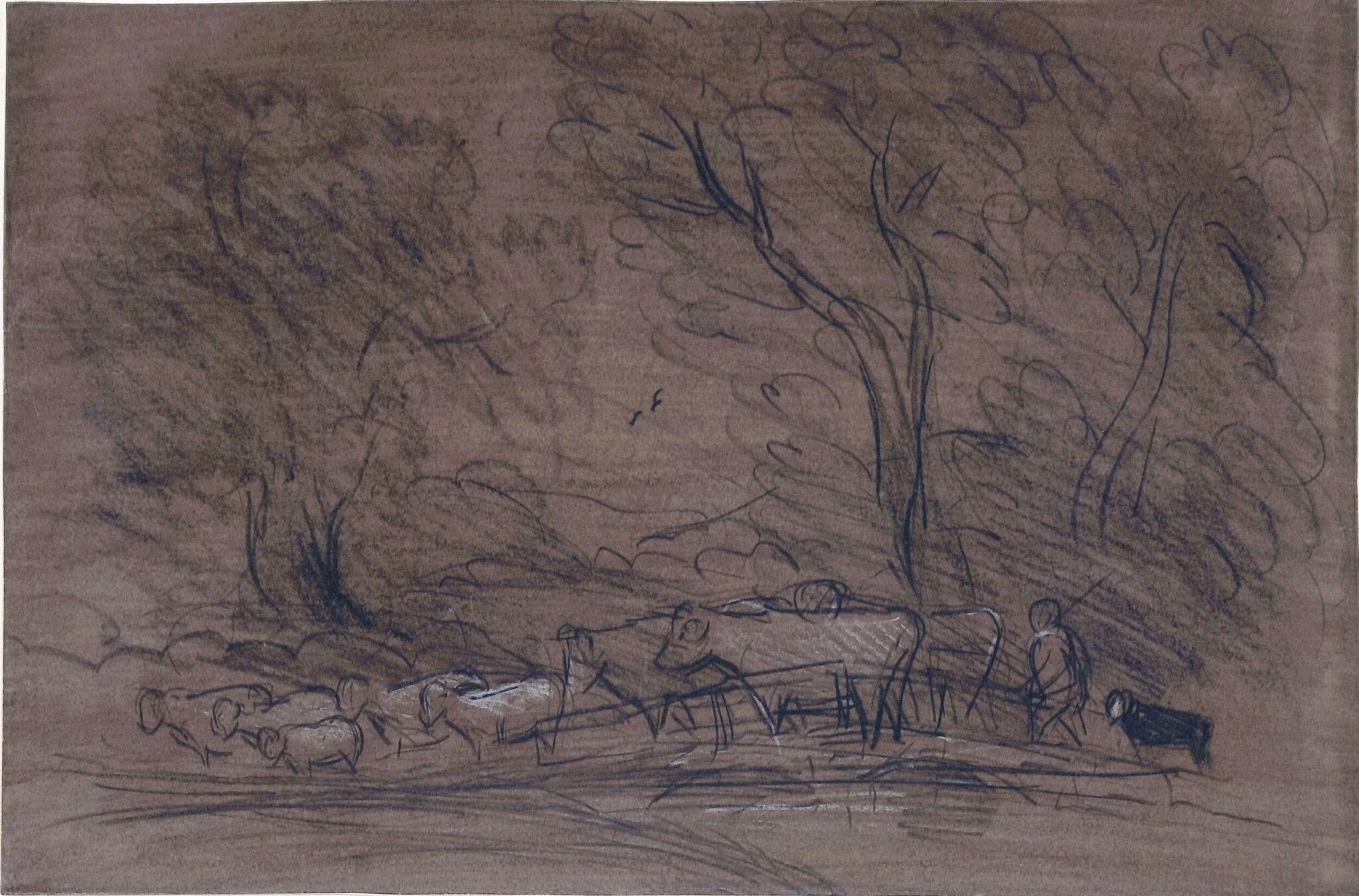 Crossing the Stream, by Unknown, 1750
