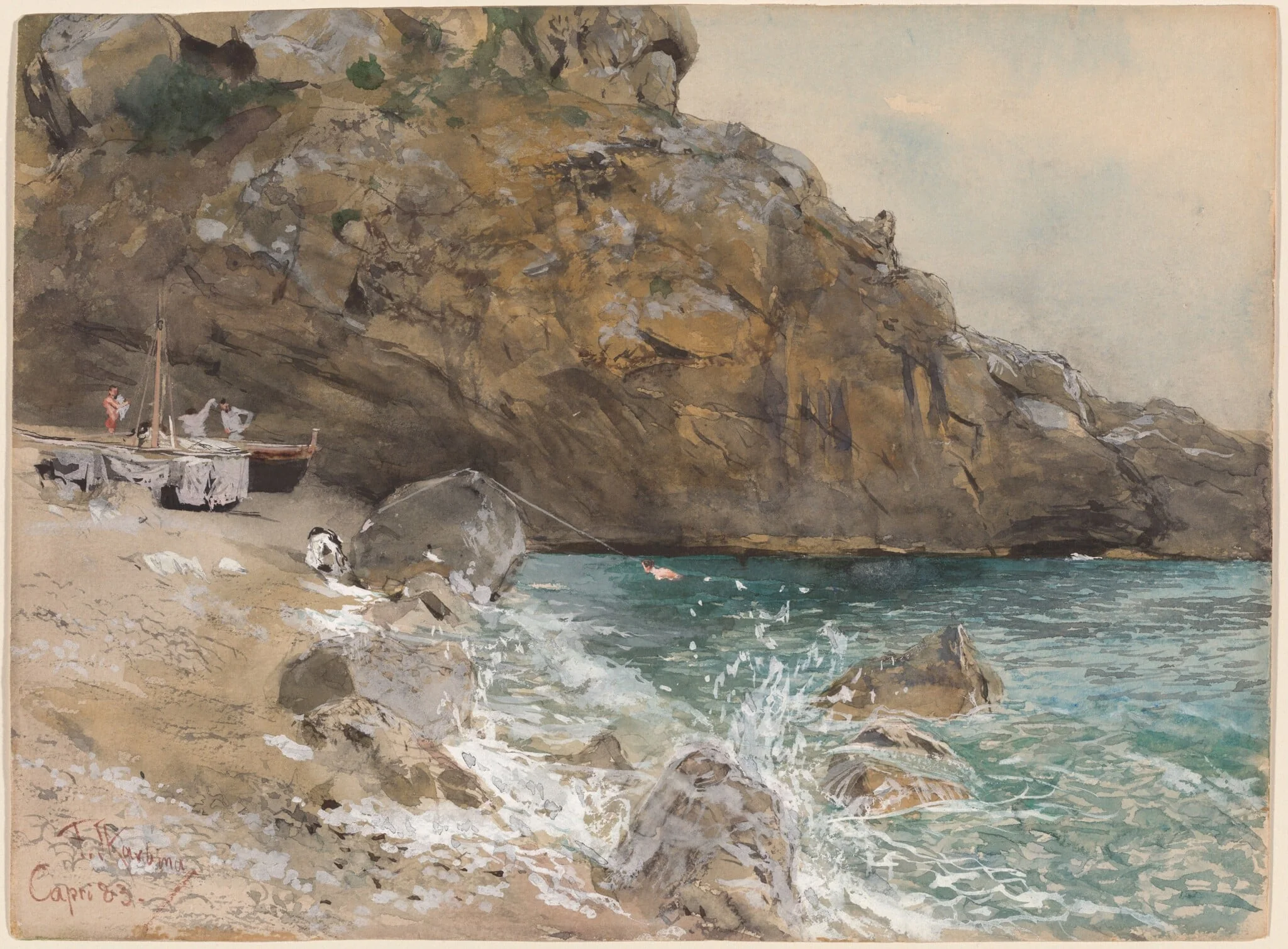 The Beach at Marina Piccola, Capri