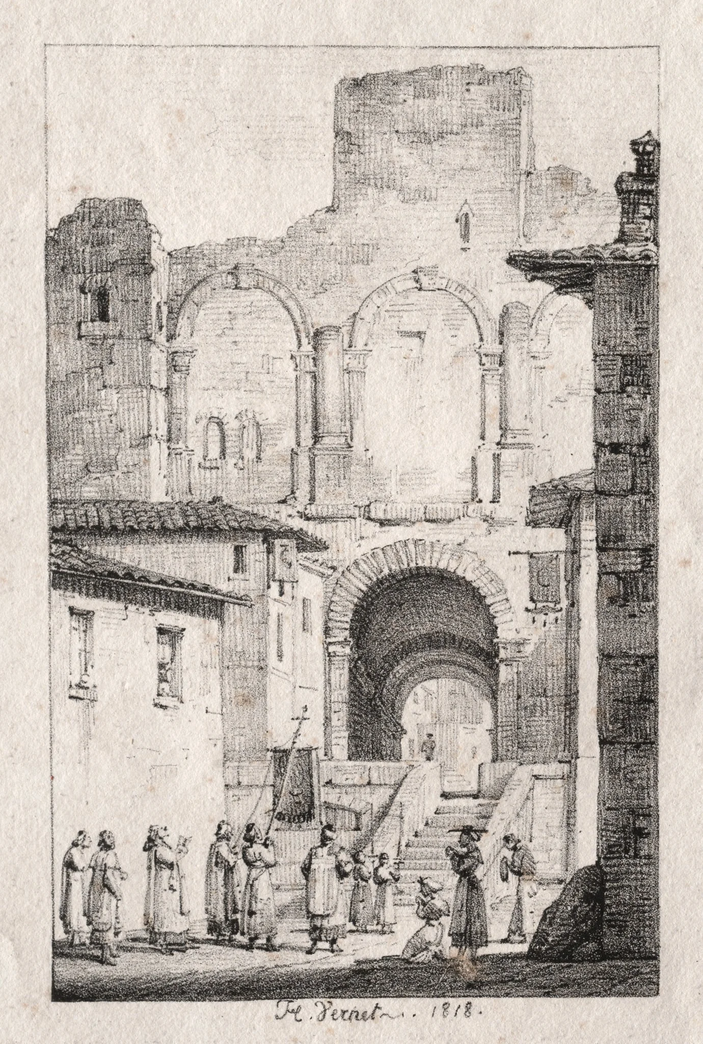 Procession at Arles, by Horace Vernet, 1818