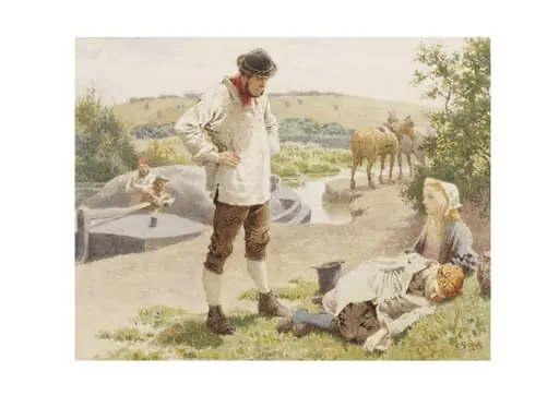 Little Nell Roused by the Bargeman
