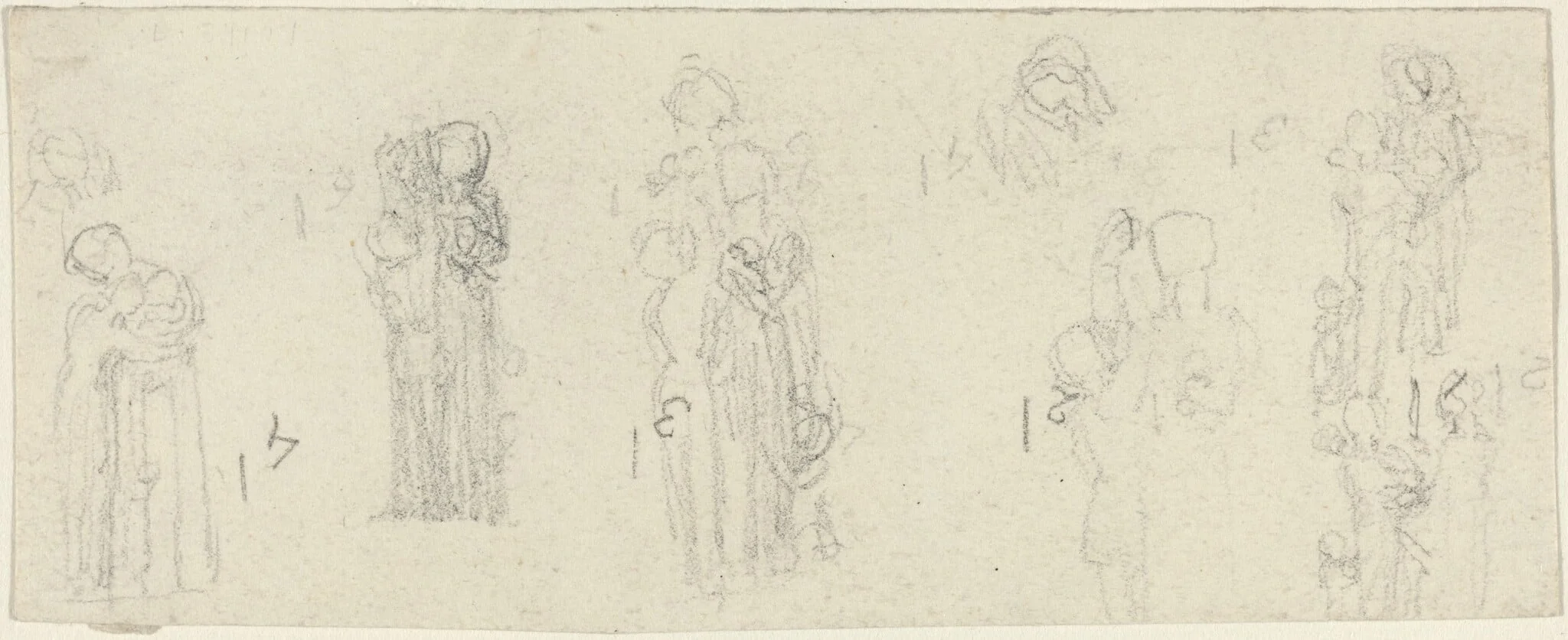 Sheet of Studies [recto and verso]