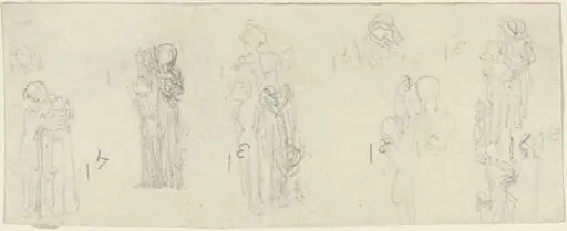 Sheet of Studies [recto and verso]
