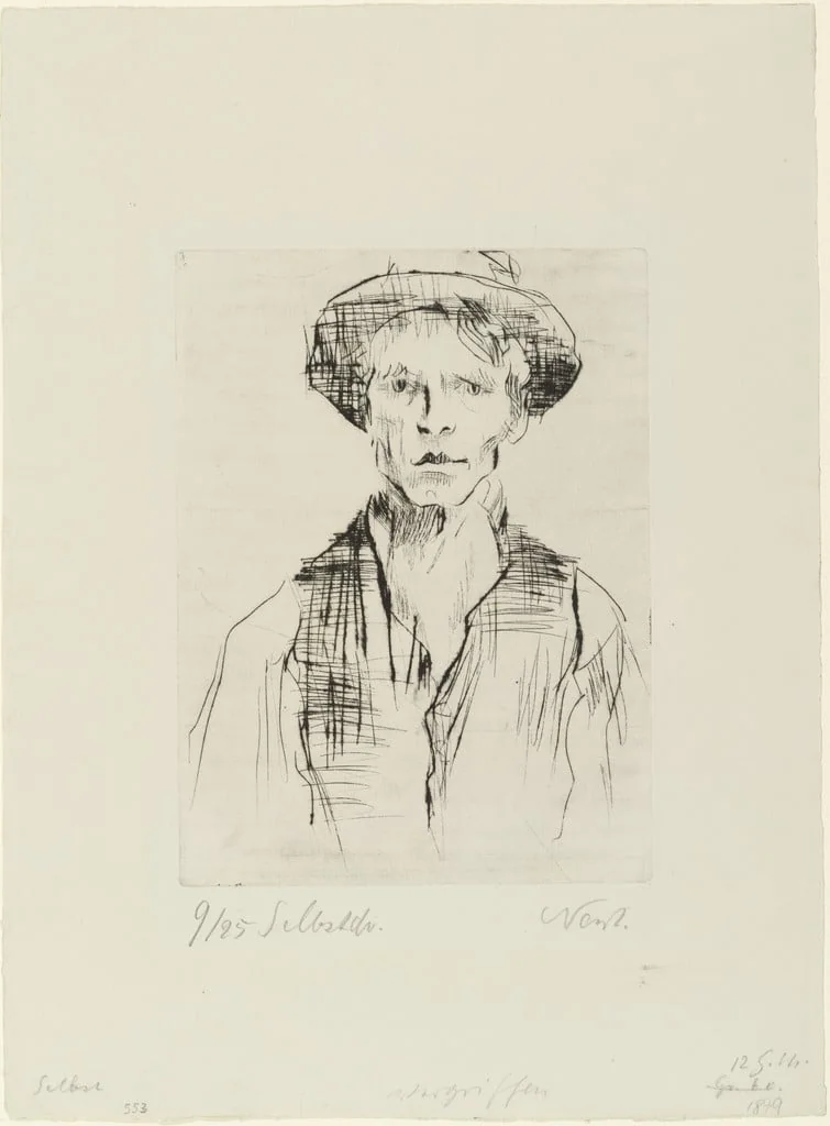 Untitled, by Rolf Nesch, ink, 1923