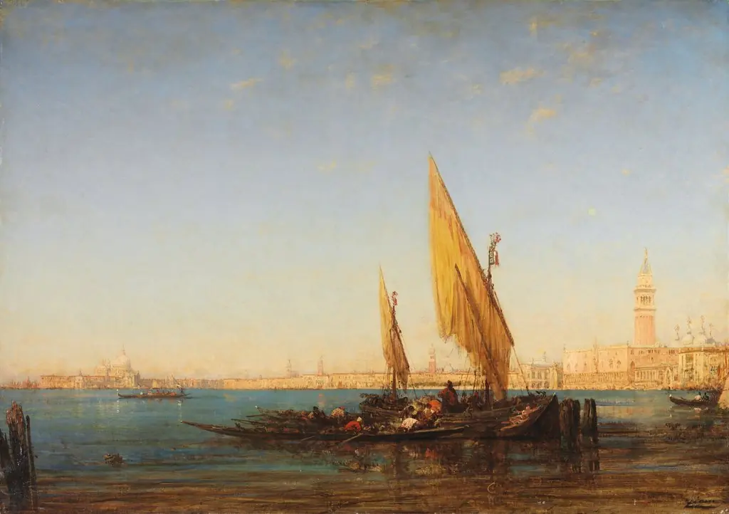 Venice: a Scene with Boats