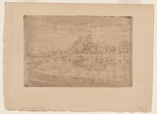 On the Banks of the Loing: Houses by the Water