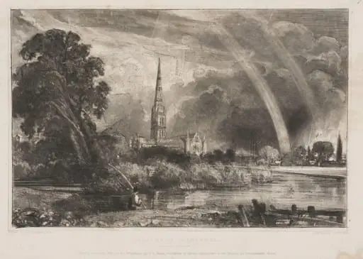 SALISBURY CATHEDRAL. FROM THE MEADOWS