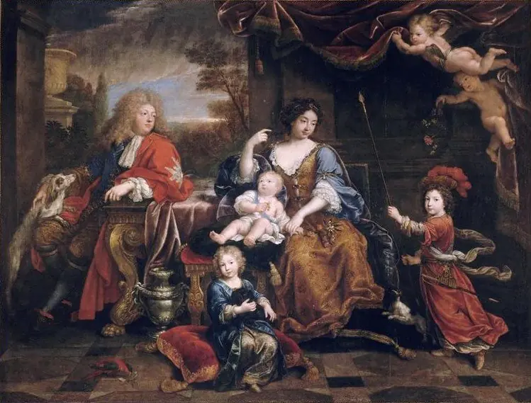 The family of the Grand Dauphin, Louis of France (1661-1711)
