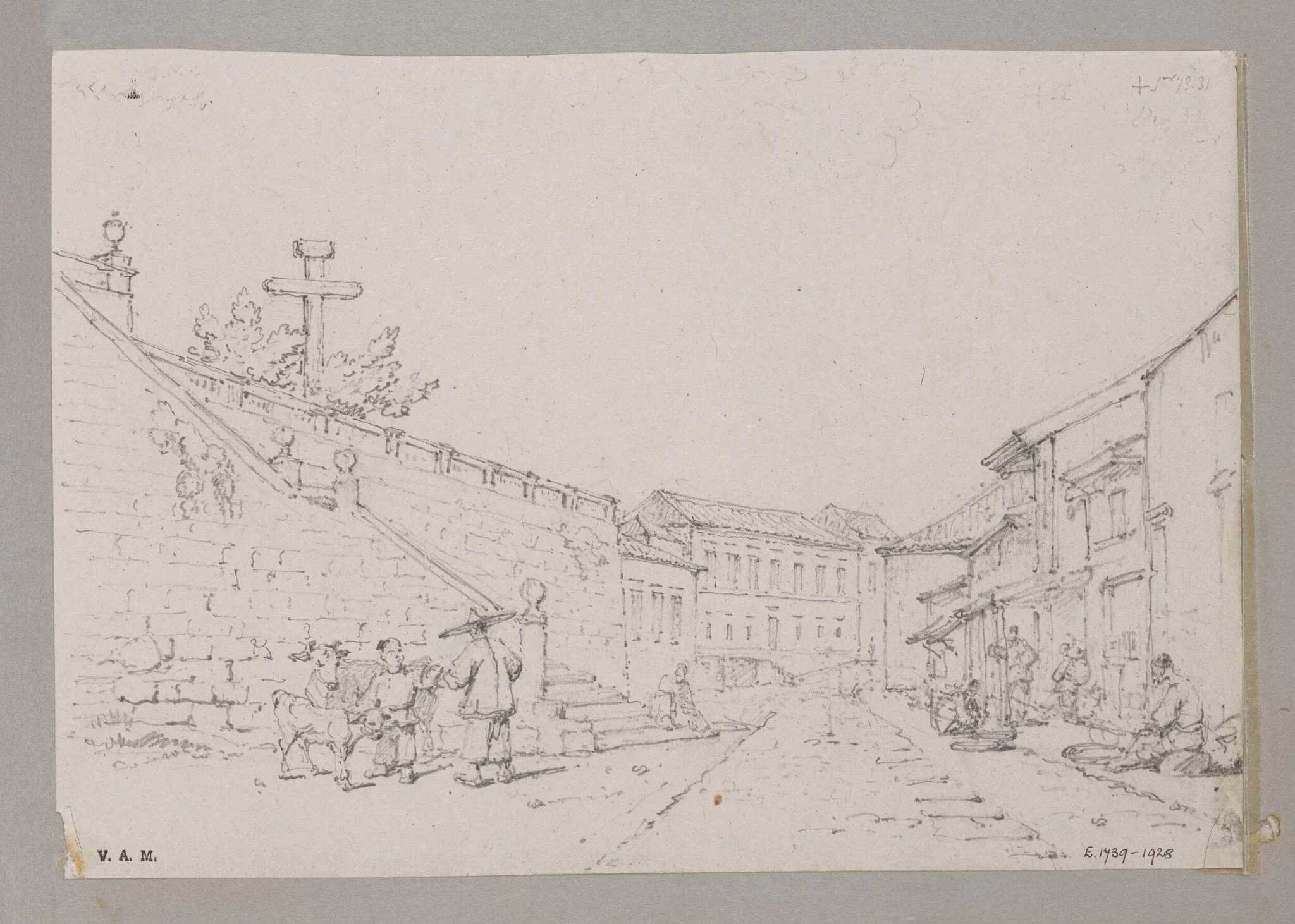 Mr. Baretto's House, Macao, by George Chinnery, 7