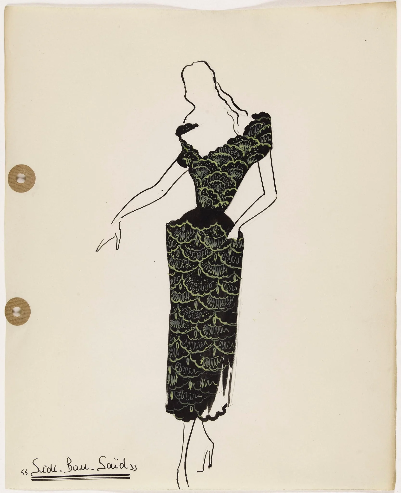 'Sidi-Bau-Saïd', by Carven, 1949