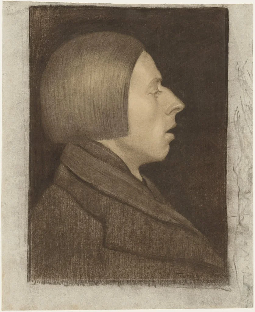 Untitled, by Mark Tobey, charcoal, 1916
