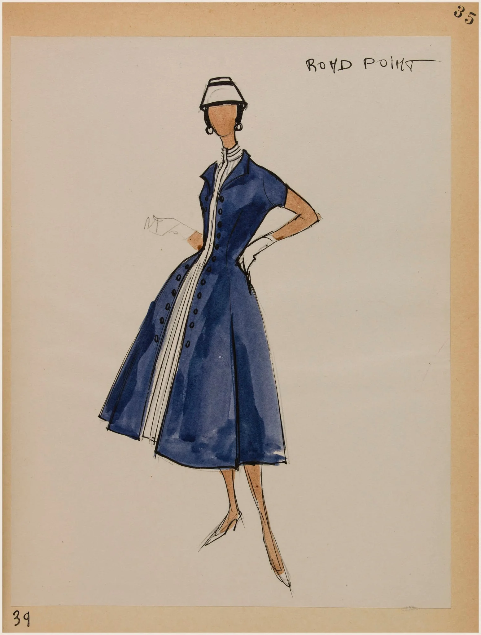 Rond point, by Carven, 1956