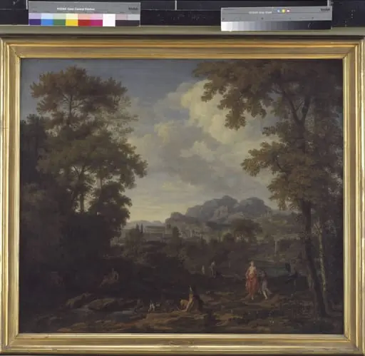 Classical Landscape with Diana (?) and her Nymphs