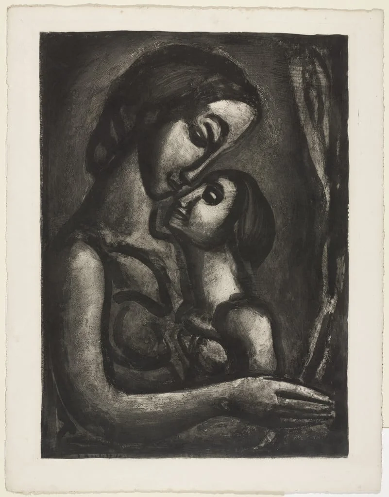 Untitled, by Georges Rouault, ink, 1923