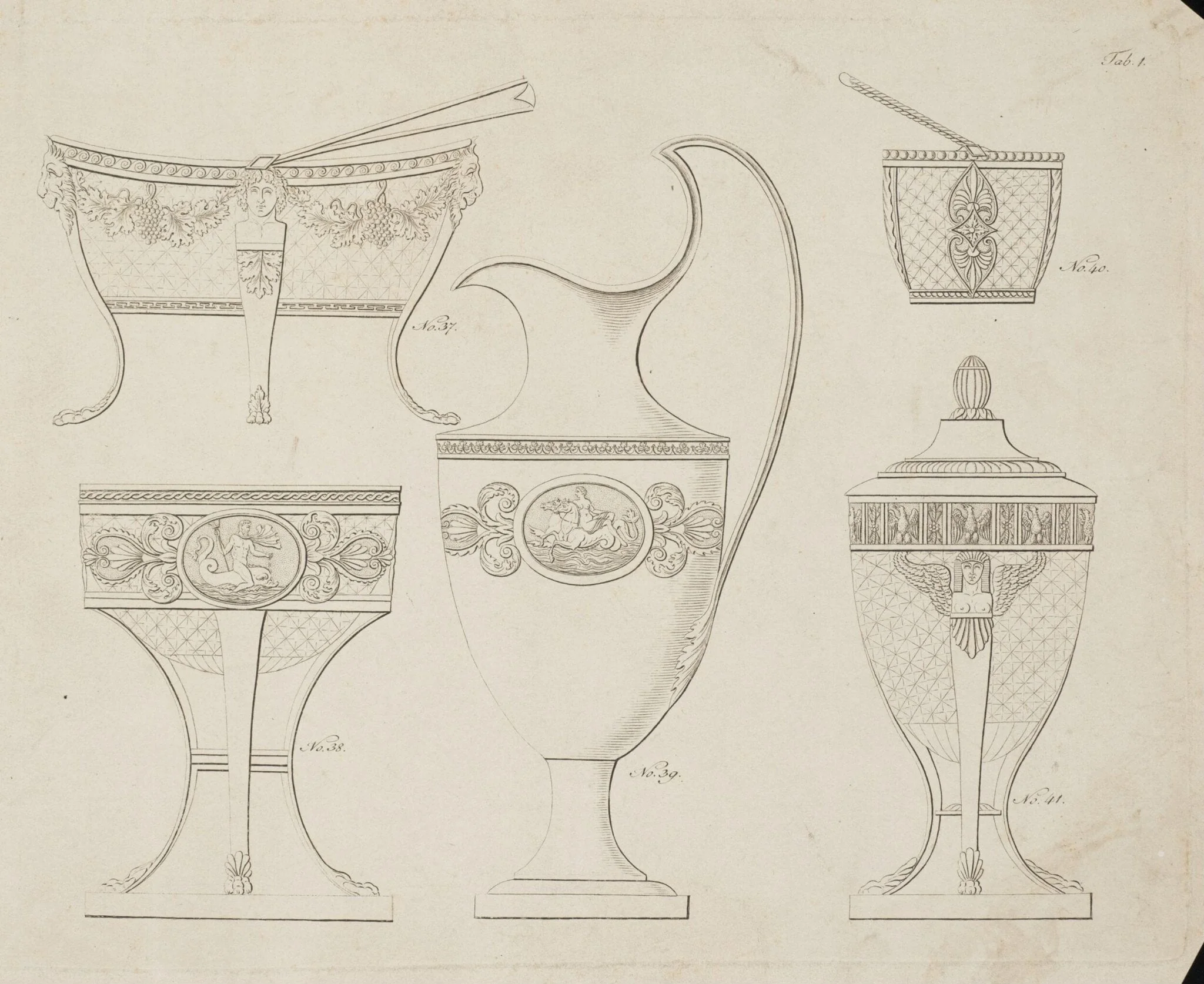 7 engraved prints