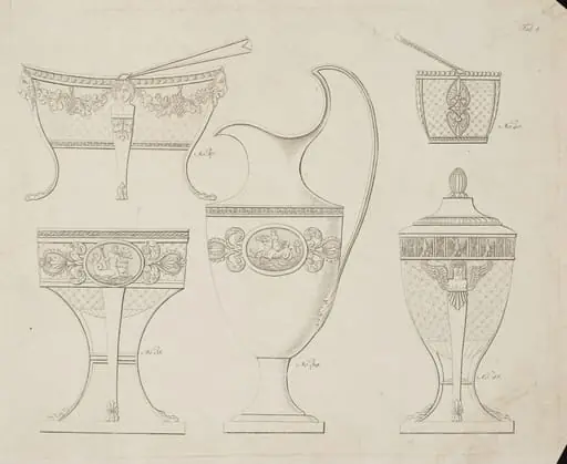 7 engraved prints