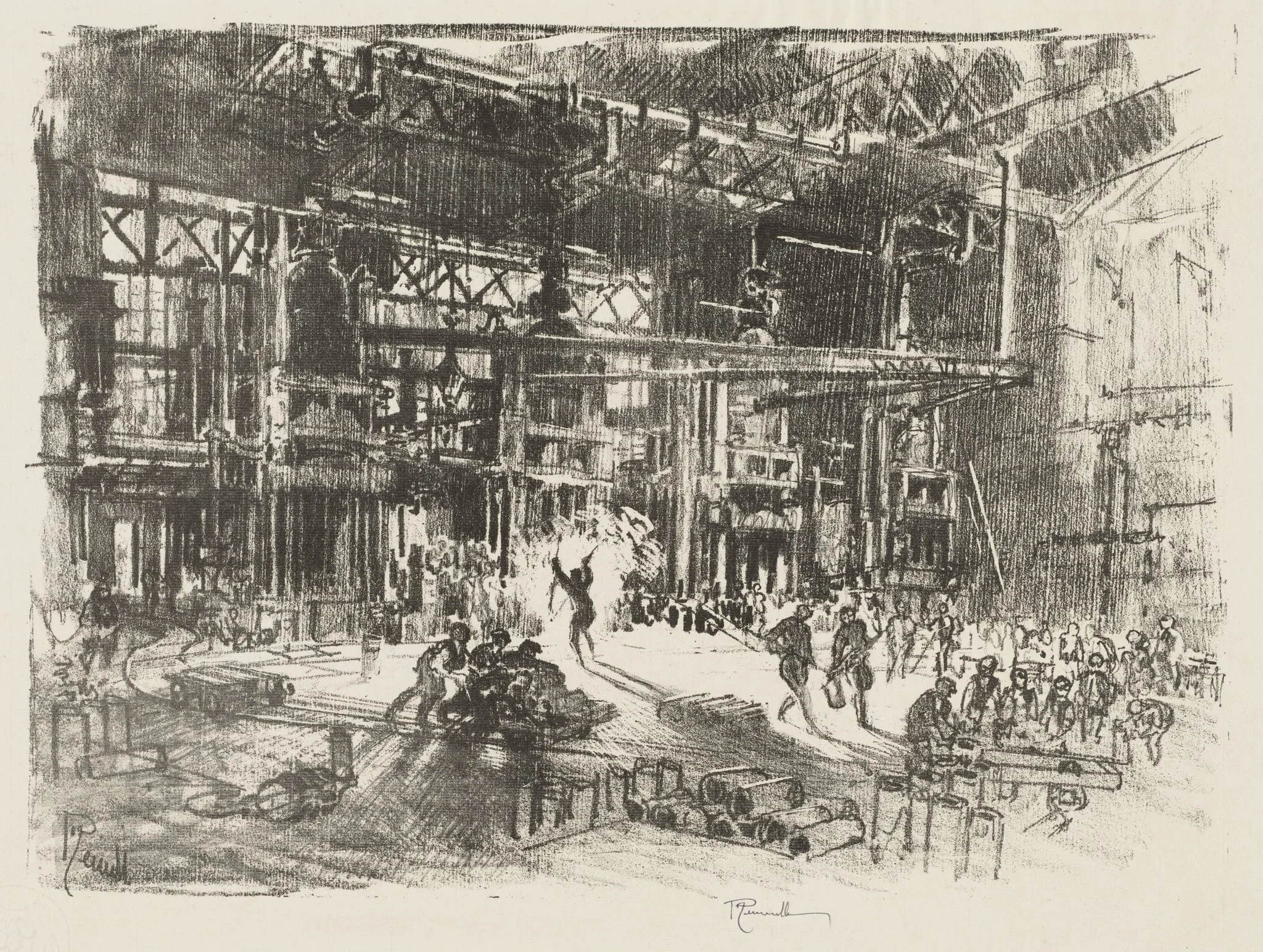 English War Work:  The Presses, by Joseph Pennell, 1916