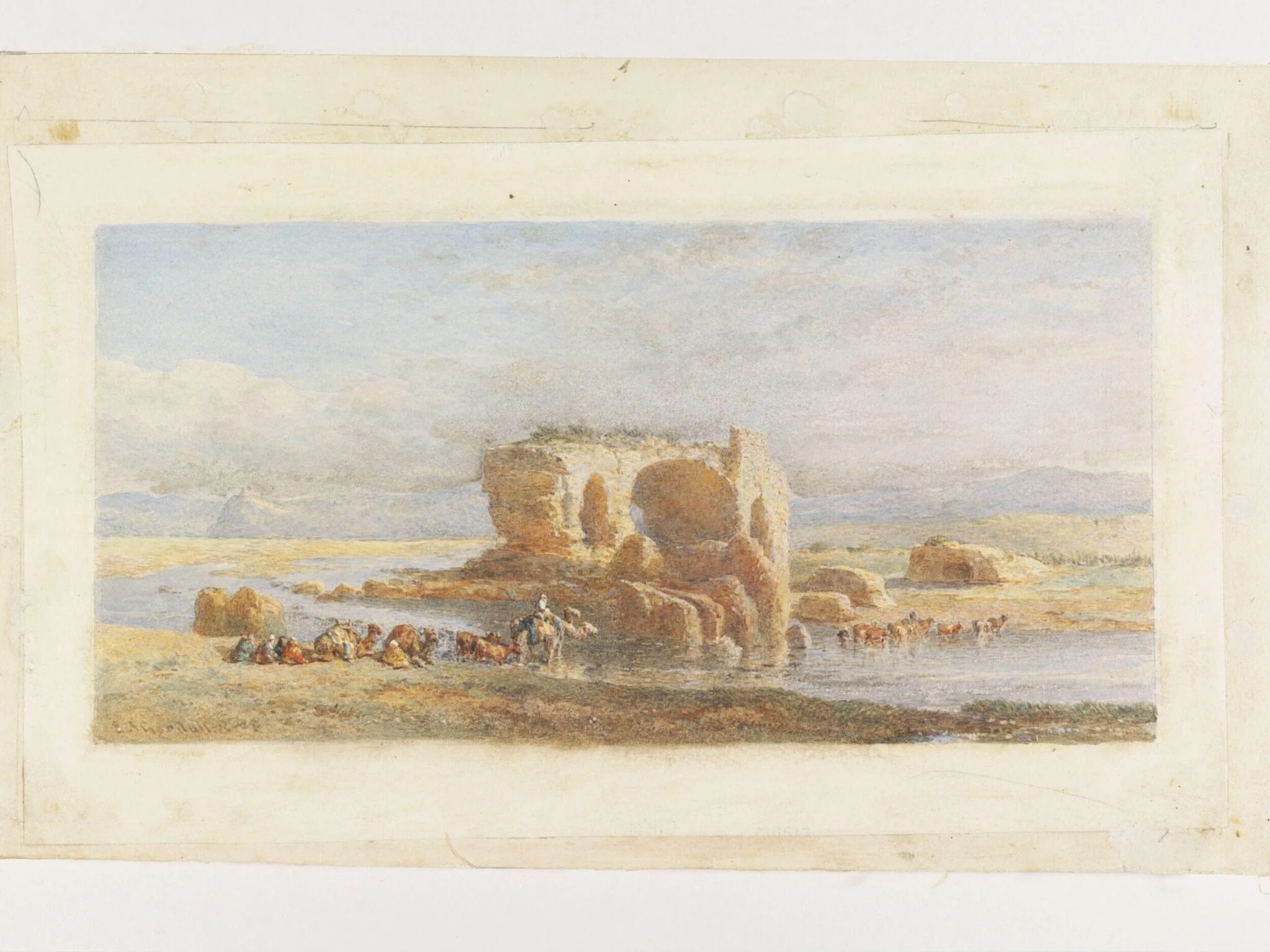 The Remains of a Roman Bridge near Tangiers, Morocco