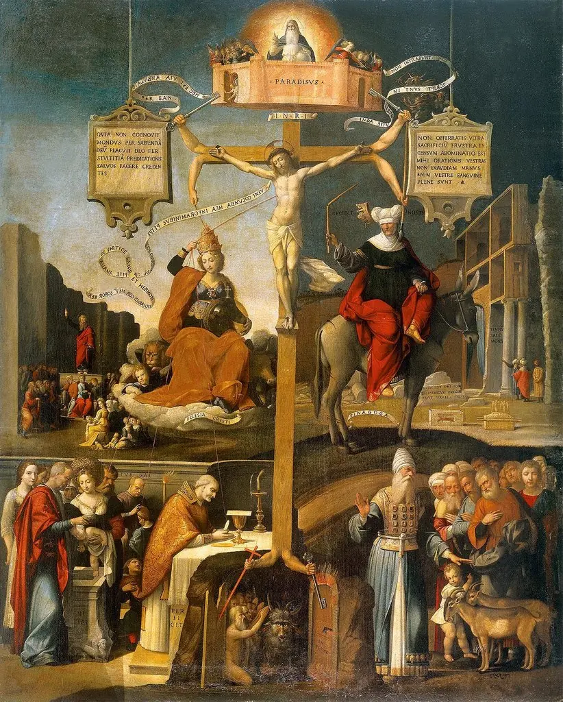 Allegory of Old and New Testament (Synagogue and Christ Church)